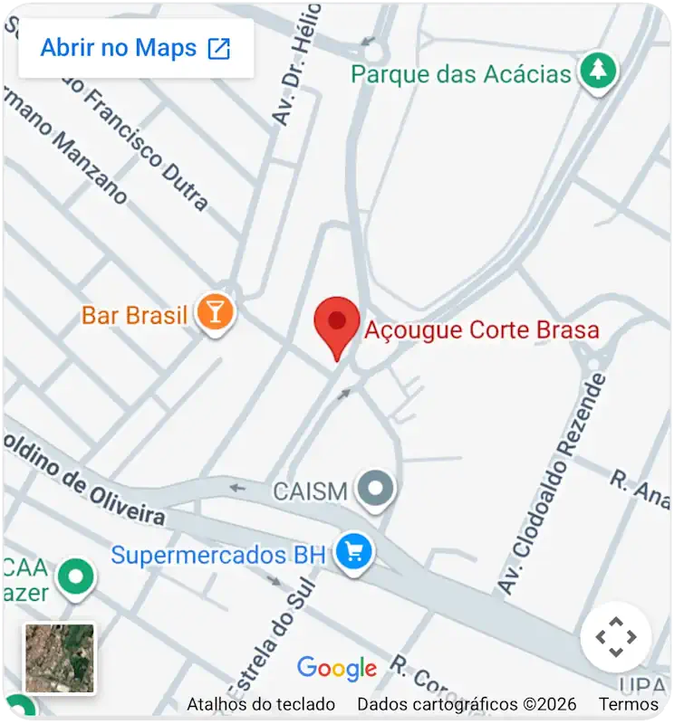 Localização Açougue Corte Brasa